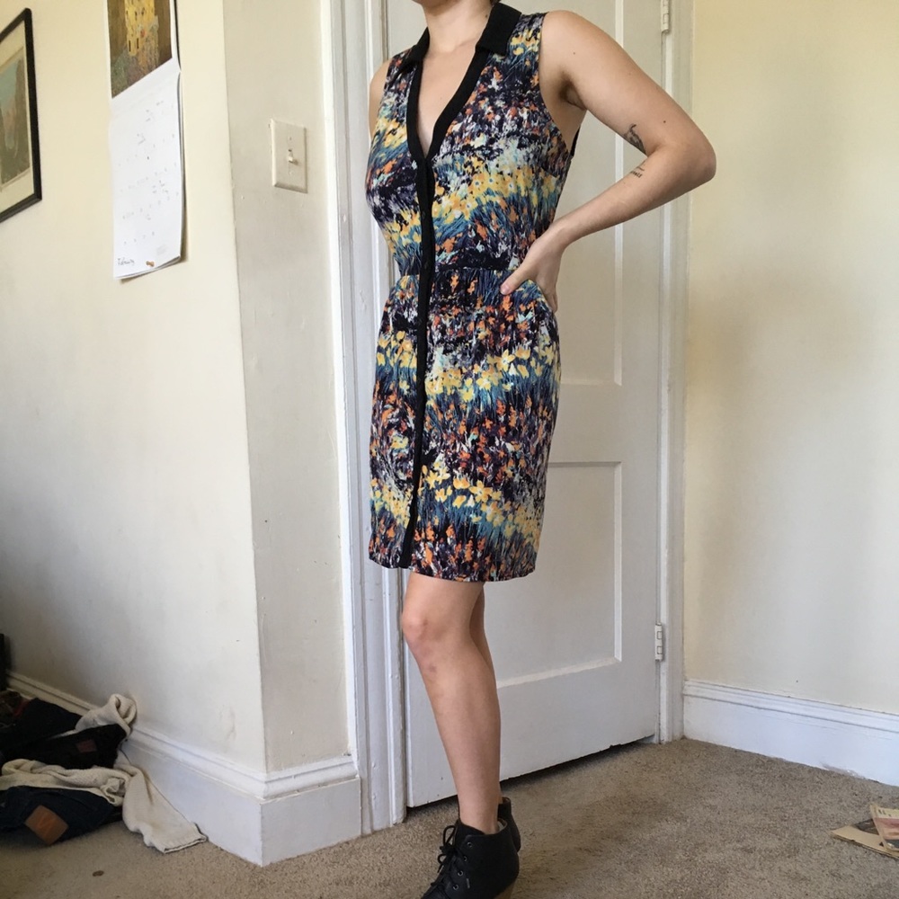 Impressionist spring dress